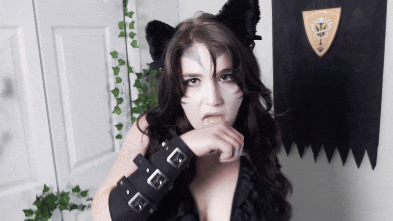 Sexy cute ahegao catgirl gif cat ears e girl egirl gif ffxiv final fantasy 14 xiv cosplay mquote gridania dance